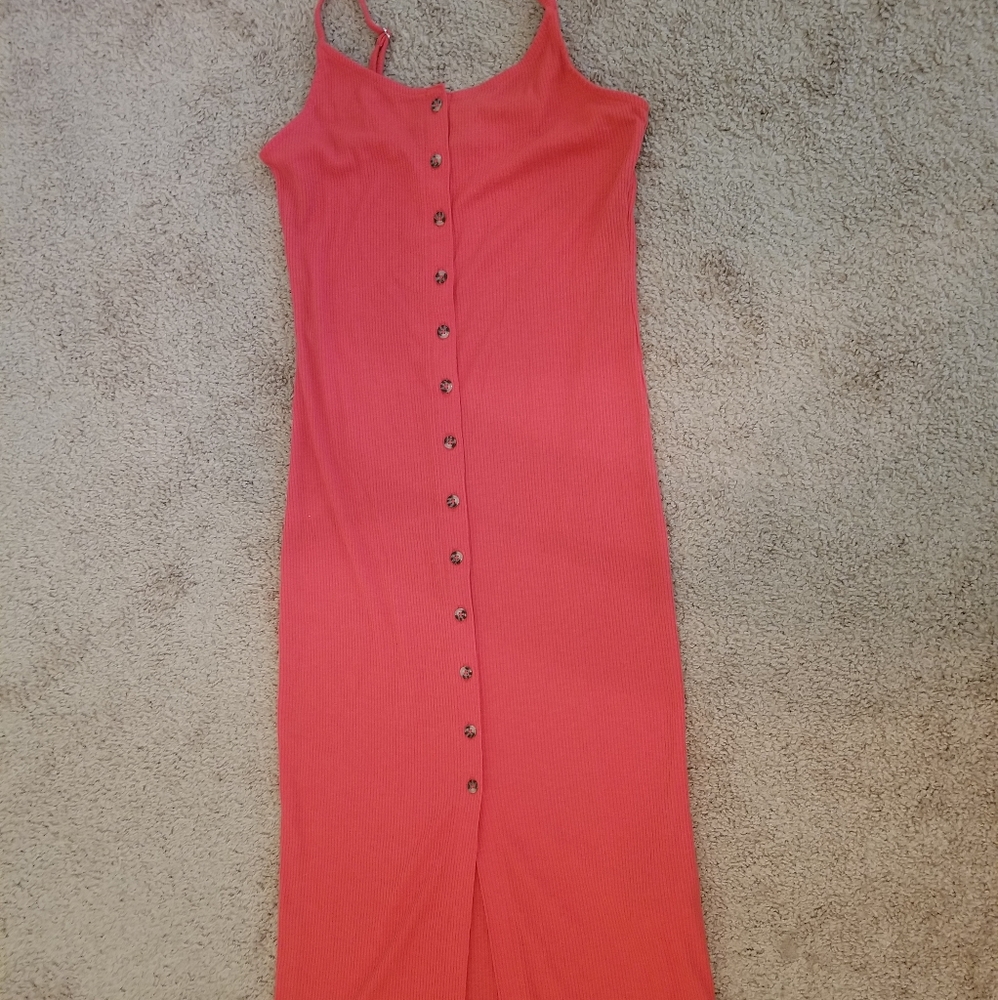 Beautiful Women's dress, dark orange, medium size.